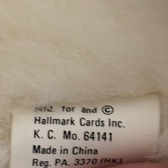 Hallmark Easter Bunny Plush Male Blue Stripe Vest Excellent Condition 13" Toy - Picture 5 of 7